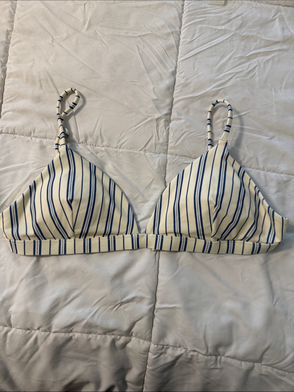 Abercrombie & Fitch Striped Bikini Top large